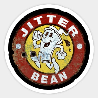 jitter bean coffee. Sticker